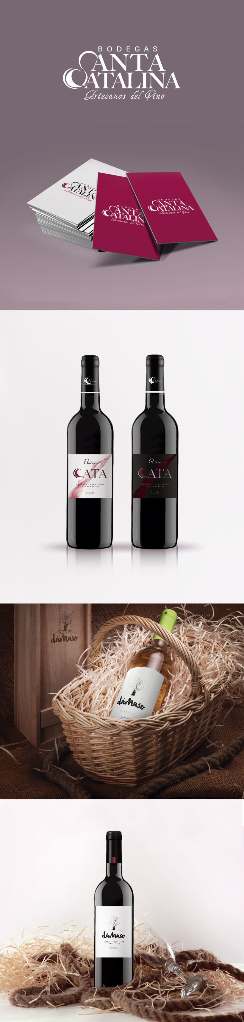 Branding · Diseño de etiquetas de vino Bodegas Santa Catalina -1