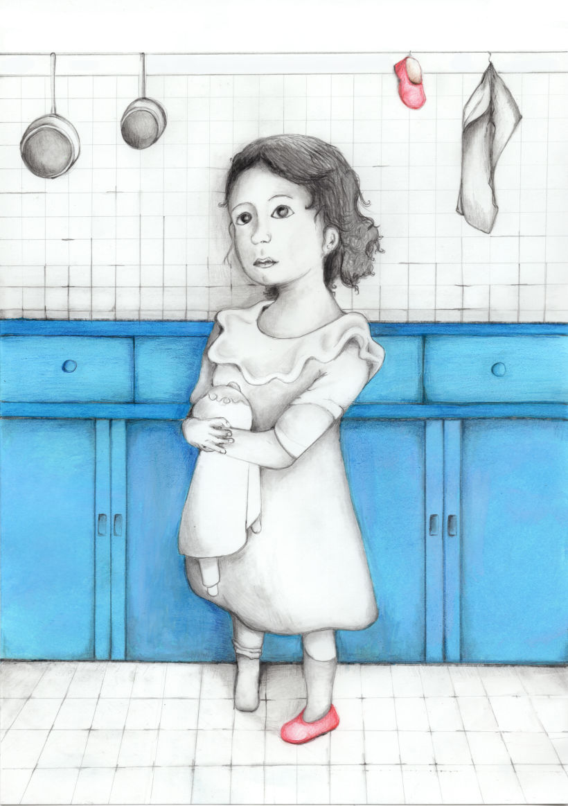 Ilustraciones para "Solo un pie descalzo". Ana María Matute.  1