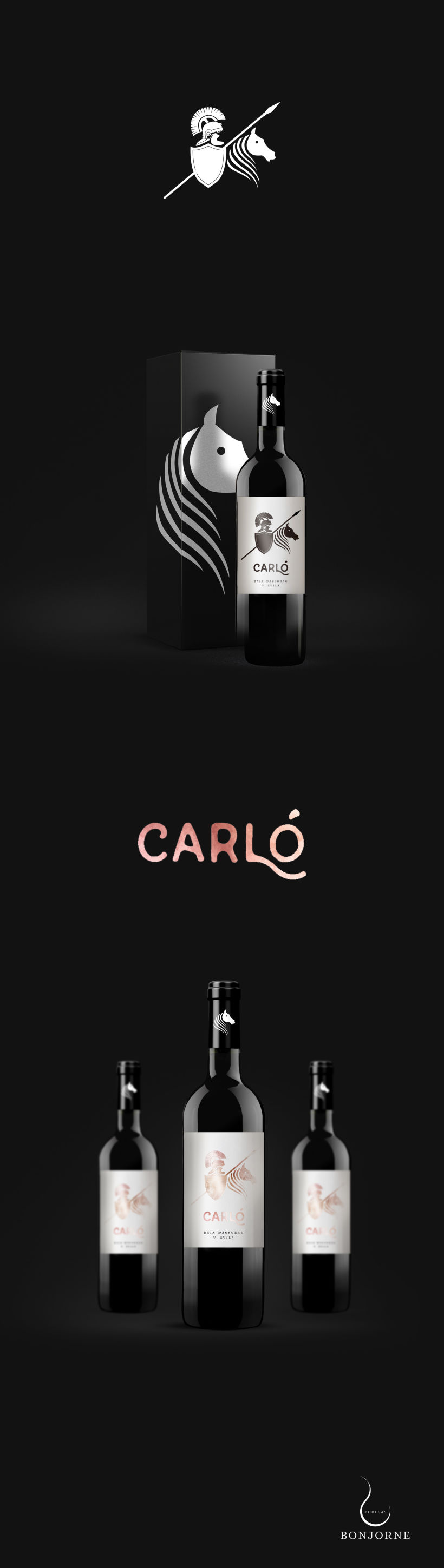 Diseño etiqueta de vino Carló · Bodegas Bonjorne -1
