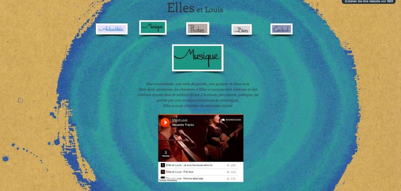 Design for CD and Website of "Elles et Louis" 2