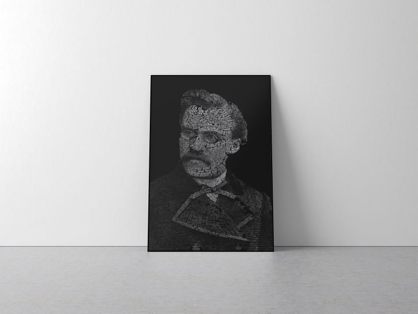 Caligrama de Friedrich Nietzsche  -1