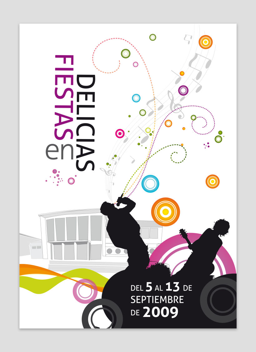 Cartel  - "Fiestas en Delicias" 2009 1