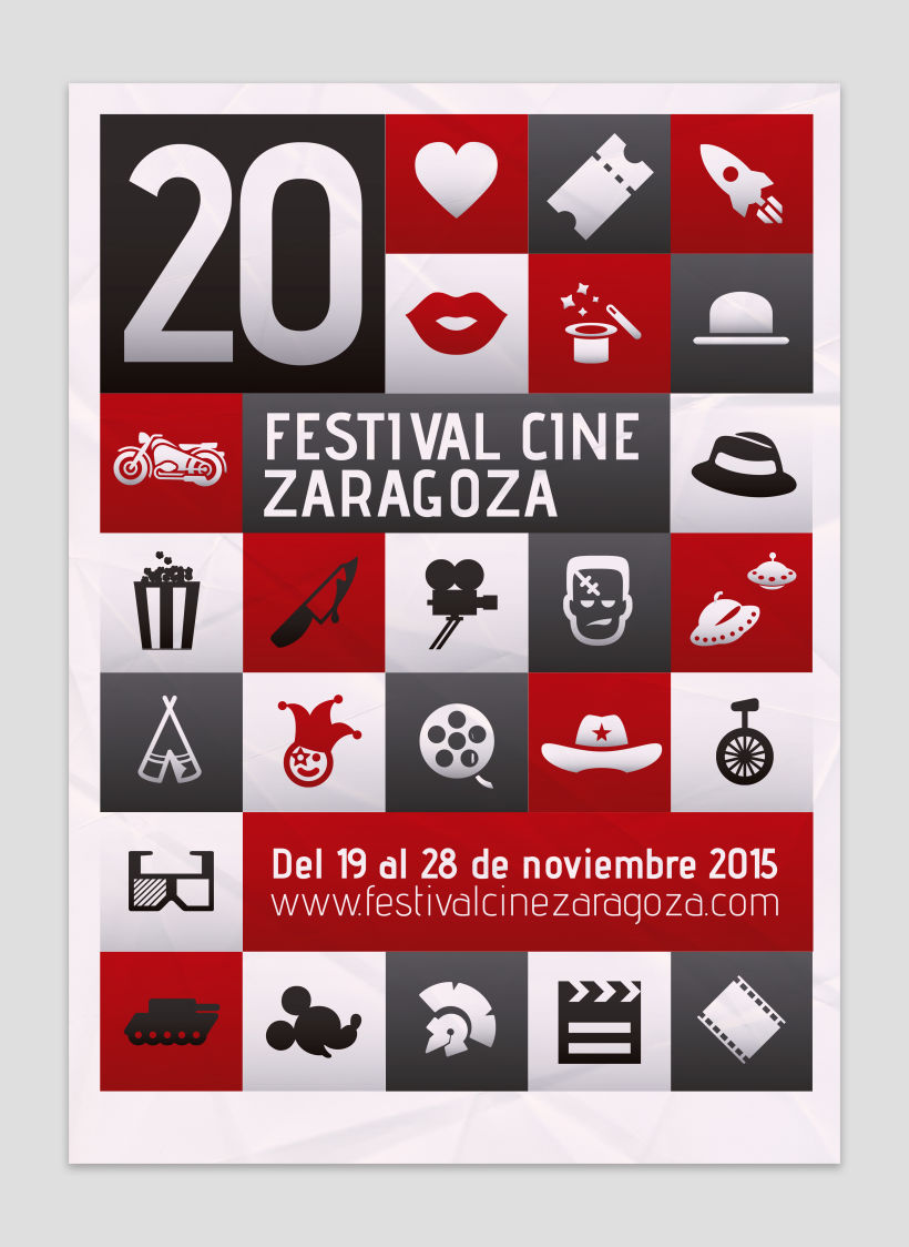 Cartel 20 Festival de Cine de Zaragoza 2015 - Concurso 1