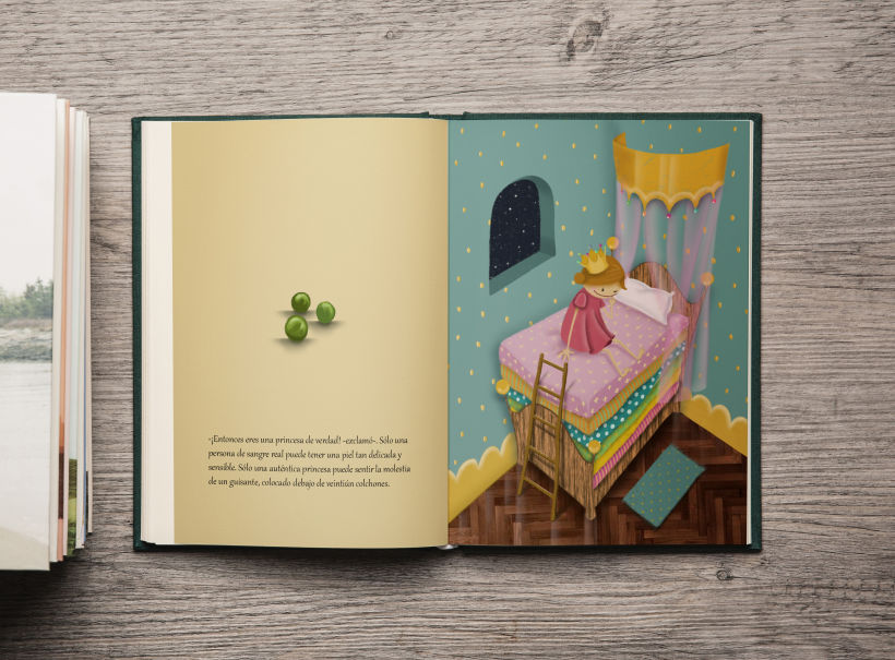 -La princesa y el guisante-  Mi Proyecto del curso: Introducción a la ilustración infantil 2
