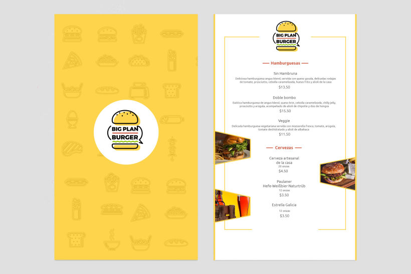 Branding de la marca Big plan burger 5