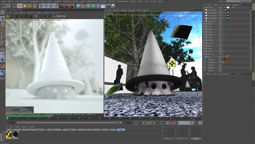 Mi Proyecto del curso: Introducción exprés al 3D: de cero a render con Cinema 4D 3