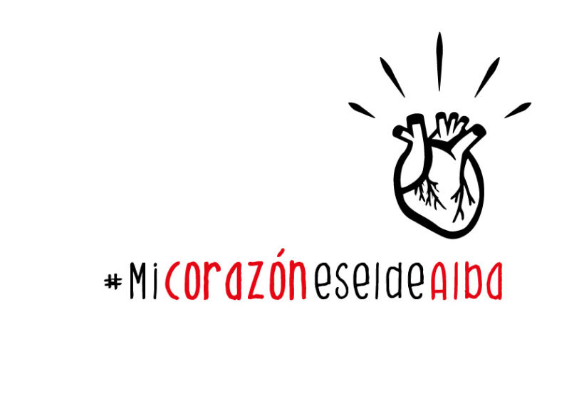 Print y camiseta original "Mi corazón es el de Alba"  0