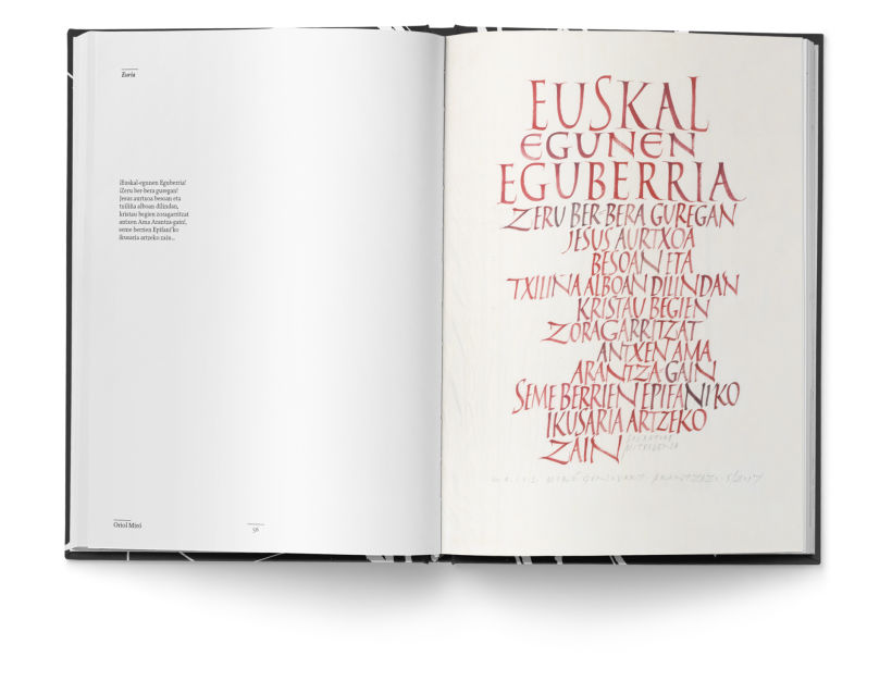 Libro «Caligrafía en Arantzazu: el arte de la bellas escritura»  12