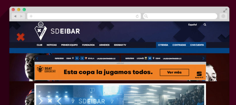 SD Eibar - Diseño web 2