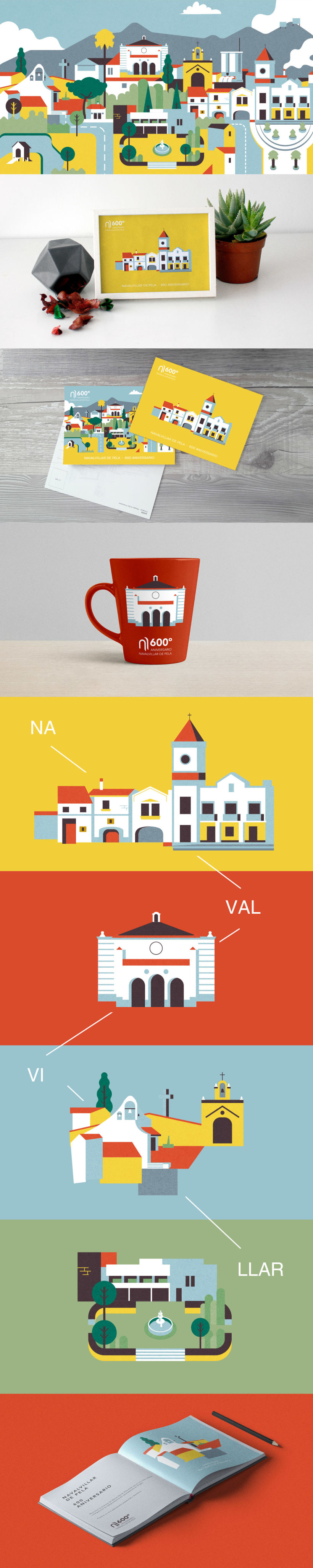 Diseño, ilustraciones y skyline de Navalvillar de Pela (Badajoz) 0