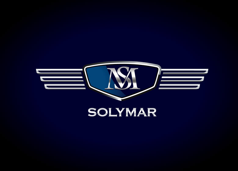 Rediseño de logotipo para Solymar, una empresa de transportes dedicada a traslados en automóvil y ubicada en el área de la Costa del Sol. 1