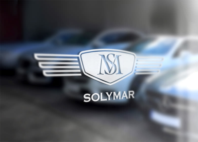 Rediseño de logotipo para Solymar, una empresa de transportes dedicada a traslados en automóvil y ubicada en el área de la Costa del Sol. 1