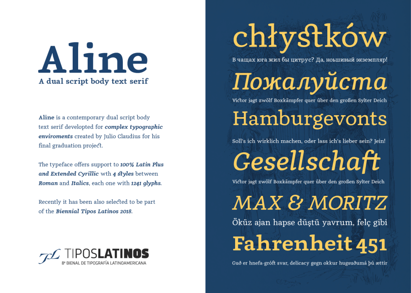 Aline Text - A modern Slab Serif Typeface for text | Graduation Project [Update] 1