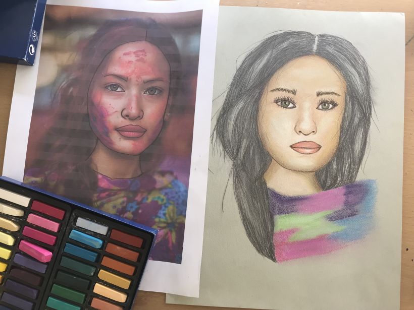 Mi Proyecto del curso: Ilustración con pastel y lápices de colores 4