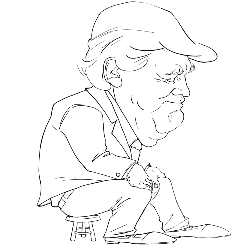 Caricatura de Donald Trump 0