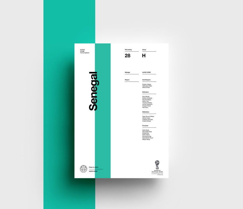 Carteles minimalistas para el Mundial de Rusia 2018 5