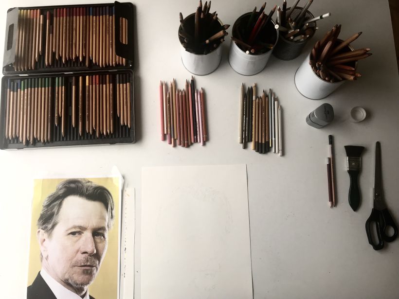 Mi Proyecto del curso:  Retrato realista con lápices de colores 2