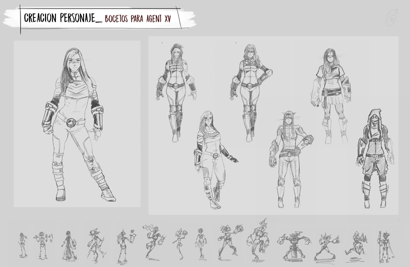 Agent XV - Mi Proyecto del curso: Diseño de personajes para concept art 2
