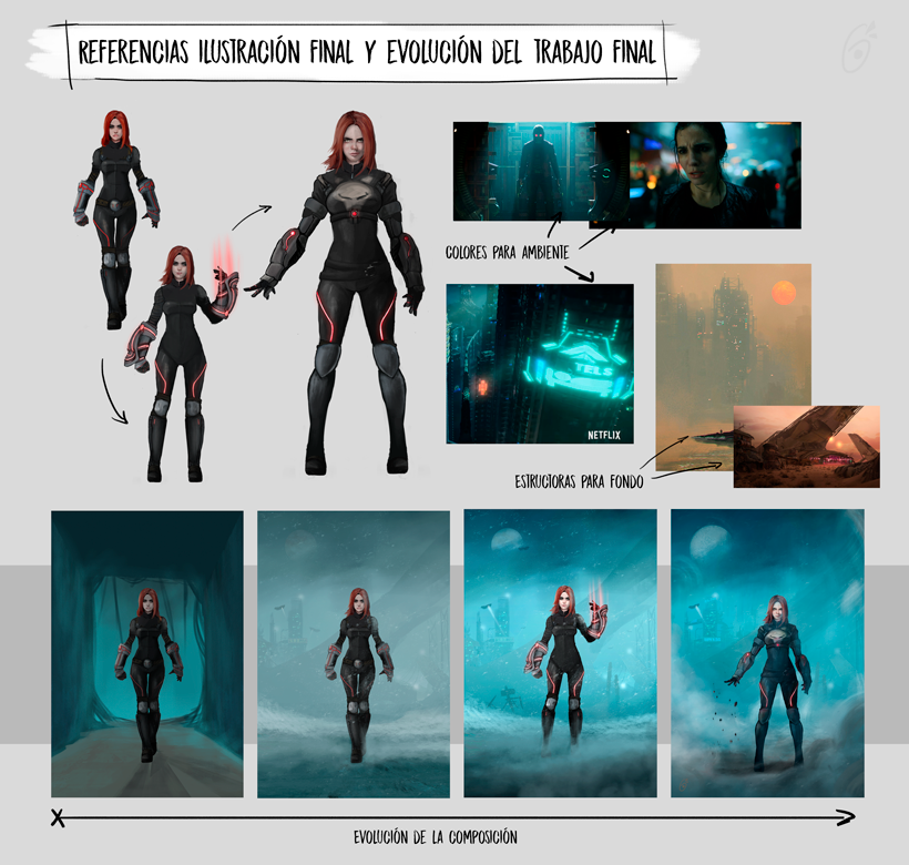Agent XV - Mi Proyecto del curso: Diseño de personajes para concept art 4