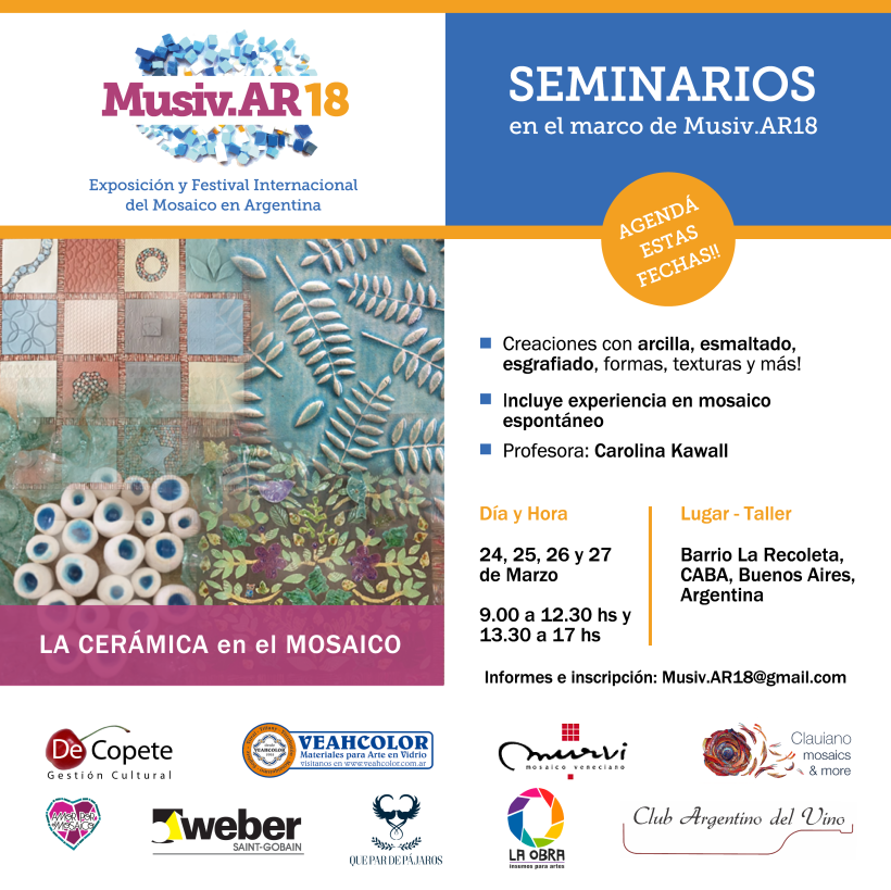 Comunicación Visual en la Exposición y Festival Internacional del Mosaico en Argentina 2