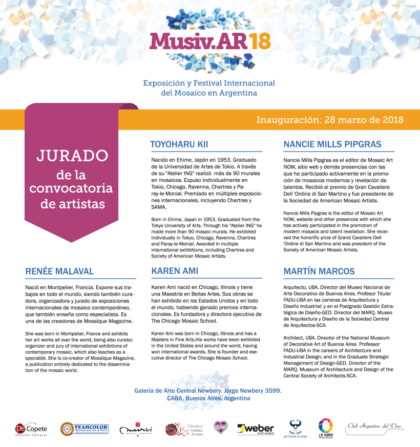 Comunicación Visual en la Exposición y Festival Internacional del Mosaico en Argentina 6