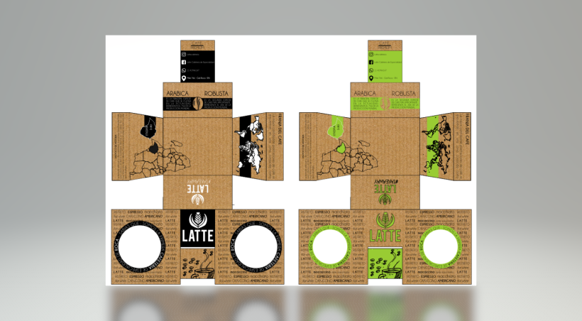 Mi Proyecto del curso: Packaging Take Away Cafeteria Latte  0