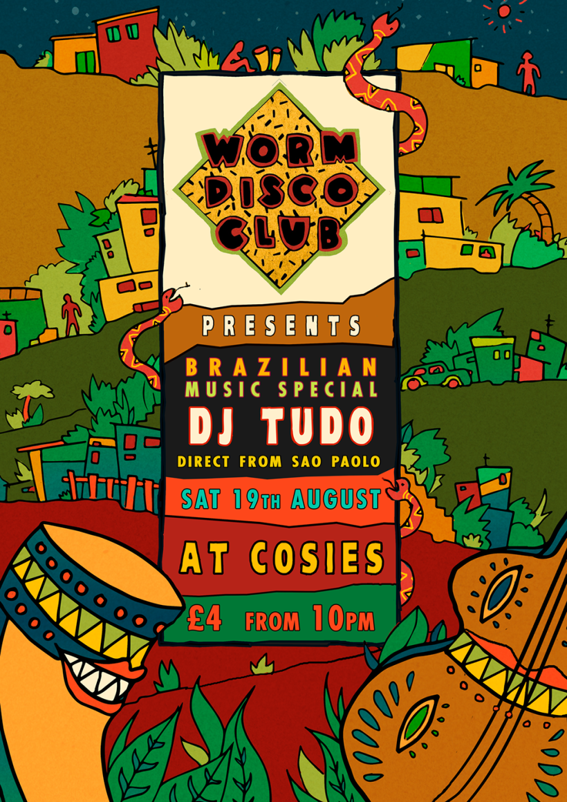 worm disco club posters 2017 0