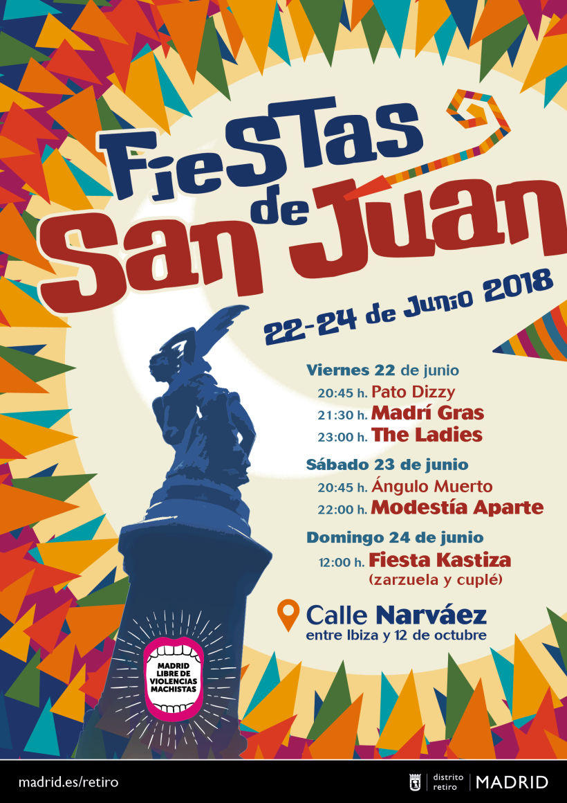 Cartel de Fiestas del Distrito Retiro. 2018 0