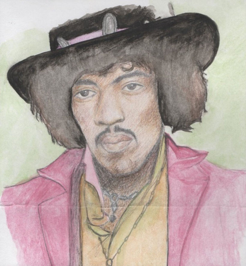Jimi Hendrix, retrato. -1