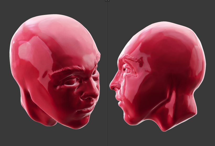 Escultura de cabeza en Blender 0