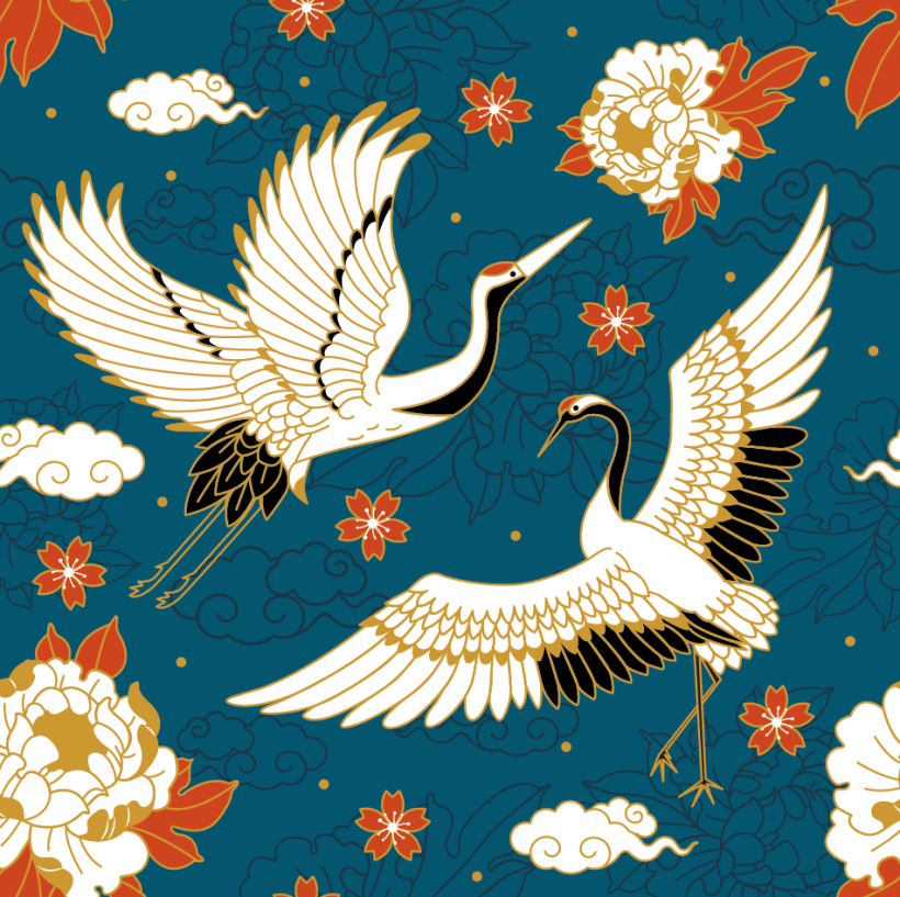 Japanese cranes & Sacred Snakes - Colombiamoda 2018 1