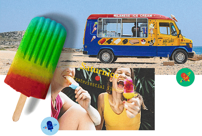 SATURNiCE | Ice Cream Van Branding 3