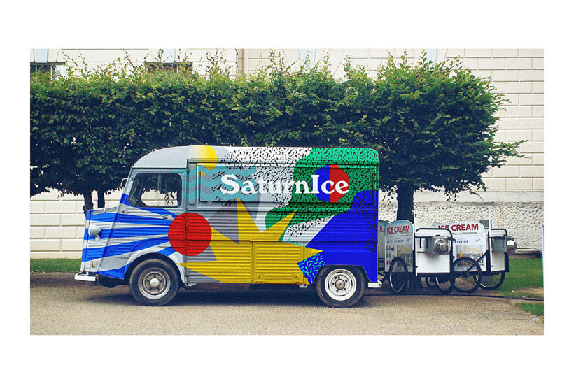 SATURNiCE | Ice Cream Van Branding 11