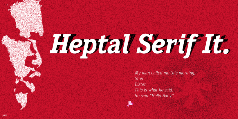 Heptal Serif -Tuscan Inverted- 5