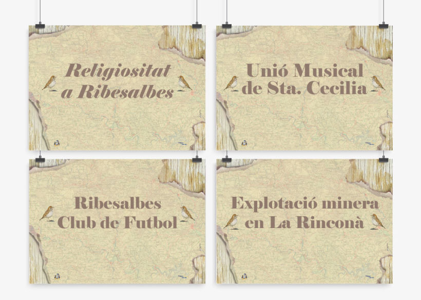 Carteles para el Museo de la Baronía de Ribesalbes, Castellón 1