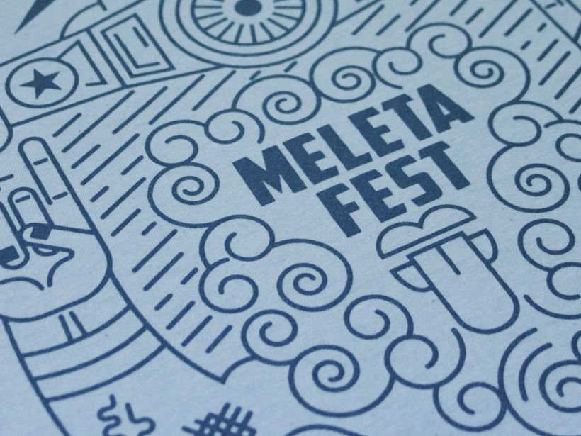 Ilustración para el Meleta Fest ( rock music festival ) 3