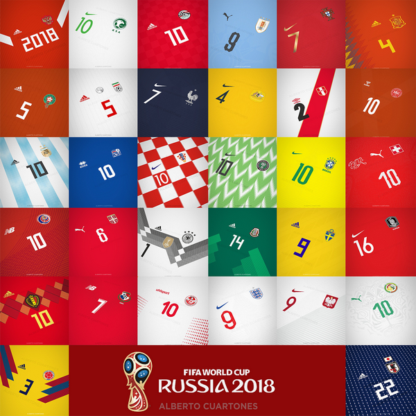 Ilustraciones camisetas Mundial FIFA 2018 39