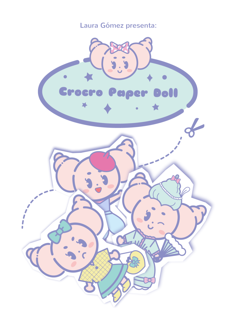 Crocro Paper Doll / Muñeca de papel de Crocro 0