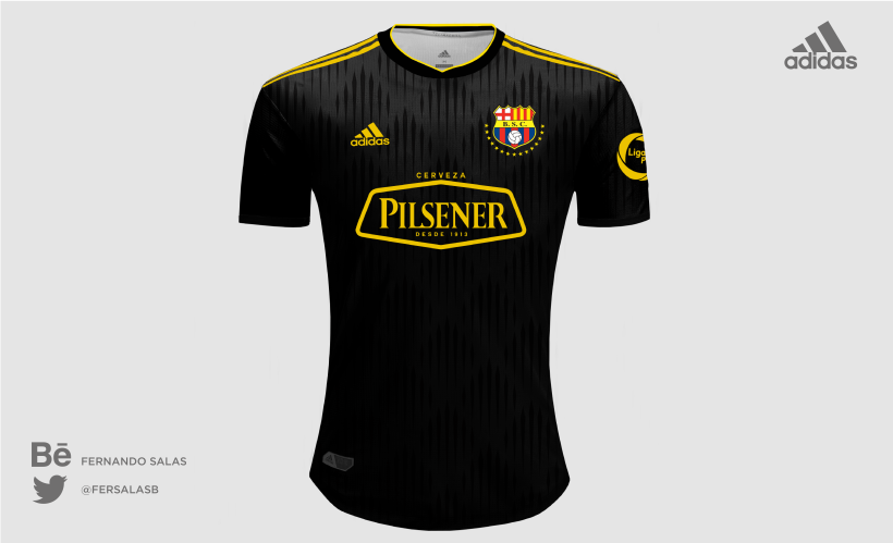 Diseño de camisetas para la Liga Pro - Ecuador (Adidas) 3