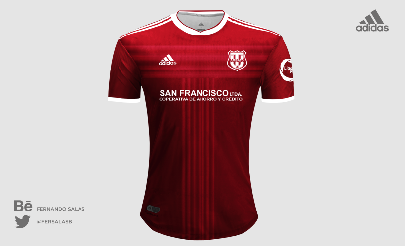 Diseño de camisetas para la Liga Pro - Ecuador (Adidas) 23