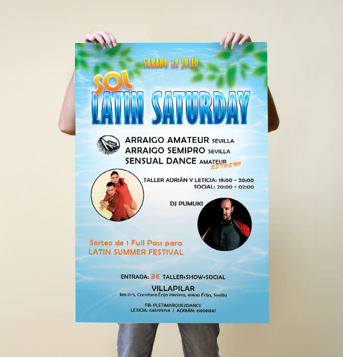 Poster “Sol Latin Saturday” 1