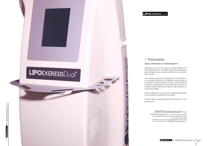LIPOExeresis - Manual de Usuario - Catálogo técnico  1