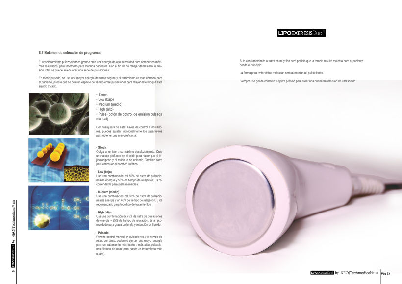 LIPOExeresis - Manual de Usuario - Catálogo técnico  7
