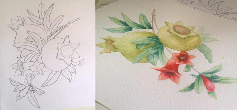 Mi Proyecto del curso: Ilustración botánica con acuarela 2
