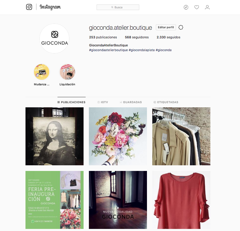 Mi Proyecto del curso: Fotografía profesional para Instagram / Gioconda Atelier Boutique 1