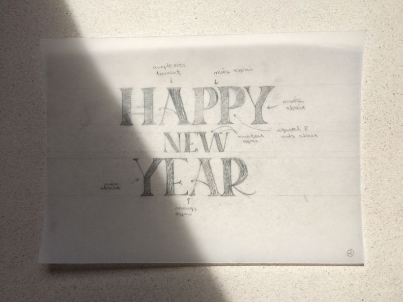 Lettering: Happy new year 4