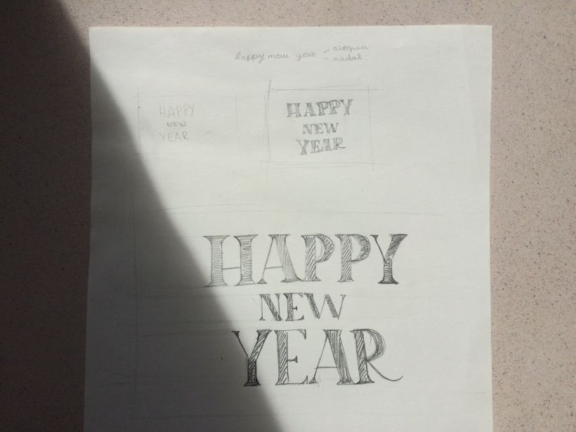 Lettering: Happy new year 5