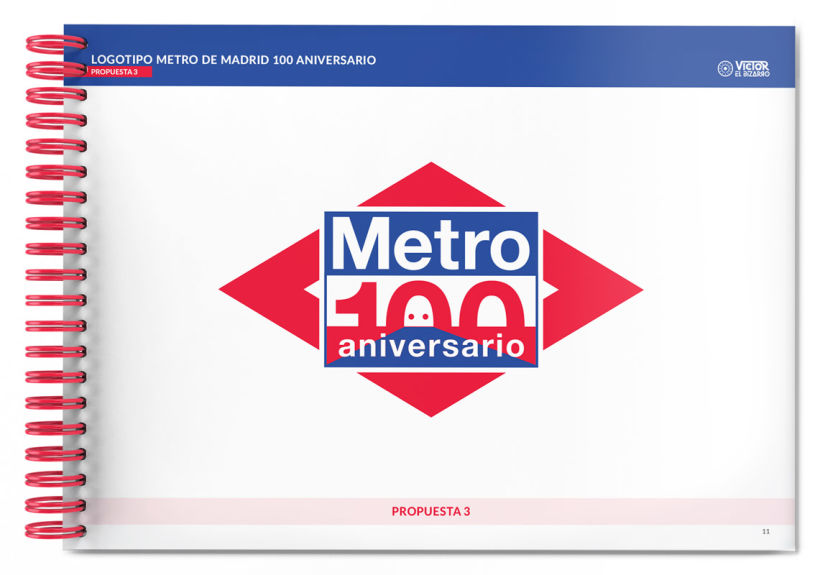 Logotipo Metro de Madrid 100 aniversario (concurso) 13