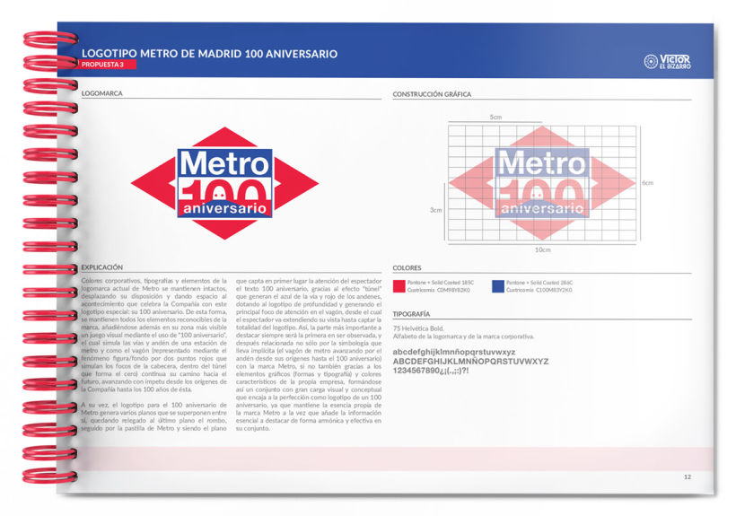Logotipo Metro de Madrid 100 aniversario (concurso) 15