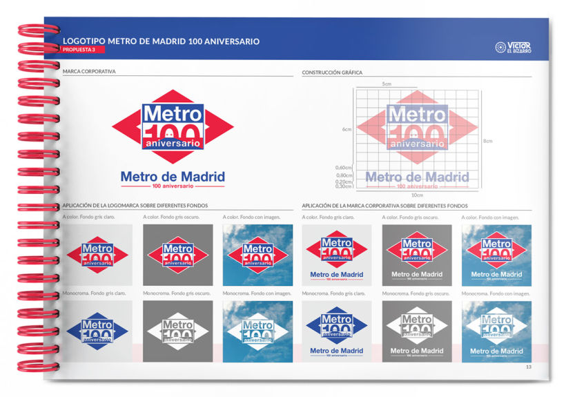 Logotipo Metro de Madrid 100 aniversario (concurso) 16